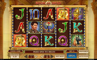 El juego de tragapemonedas Book of Dead en el casino online argentino 22bet