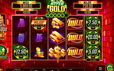 El juego de tragapemonedas Hyper Golds en el casino online Playzee.