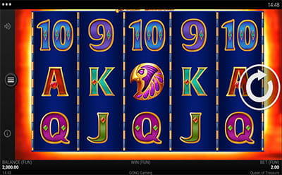 El juego de tragapemonedas The Queen of Treasure en el casino online argentino 888casino