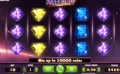El juego de tragamonedas Starburst en el casino online argentino Codere