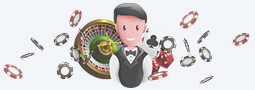 Crupier de un casino en vivo online